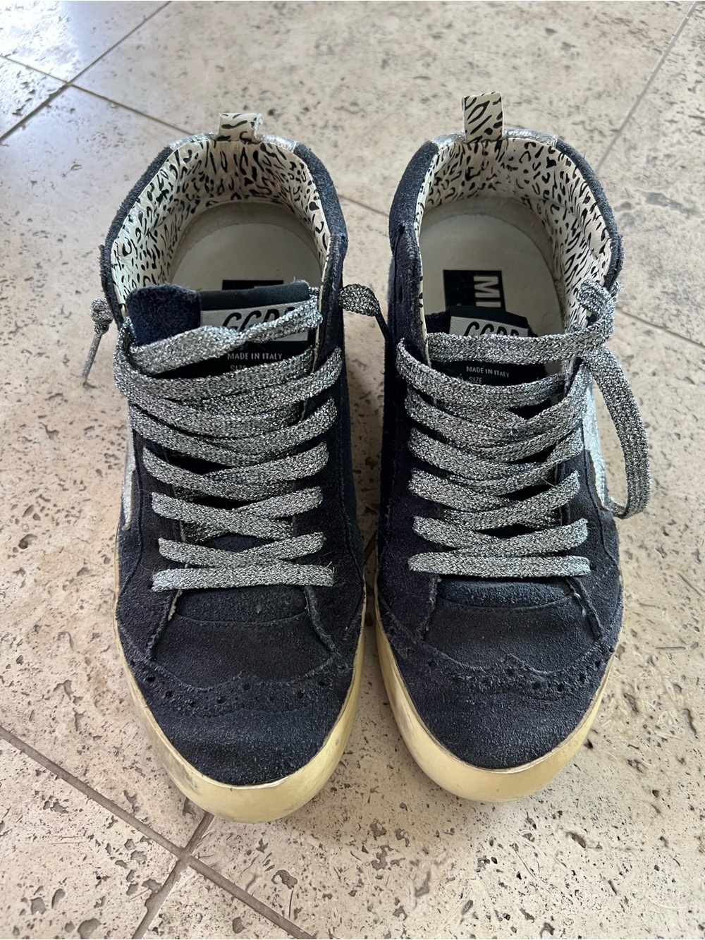 Golden Goose Mid Star Navy Suede Sz36 sneakers